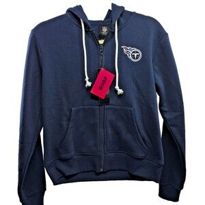 FOCO Tennessee Titans Women's Standard Cropped Full Zip Hoodie Size Medium NWT